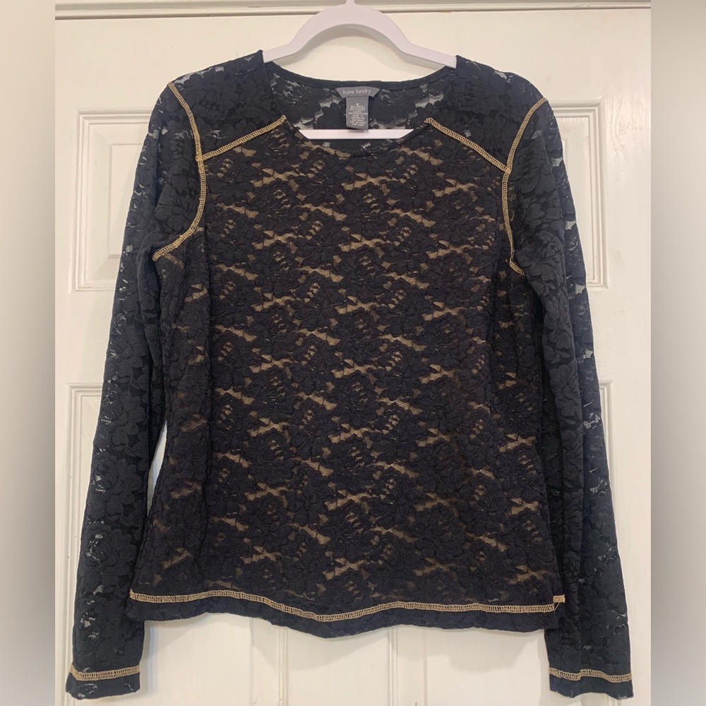 Kate Landry Laced Fitted Blouse          1241